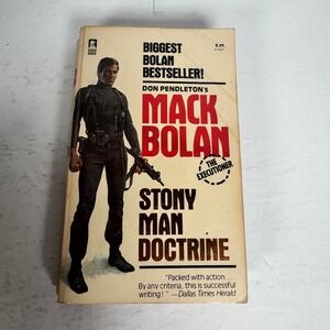 Mack Bolan Stony Man Doctrine Don Pendleton 1983 First‎ Edition Gold Eagle